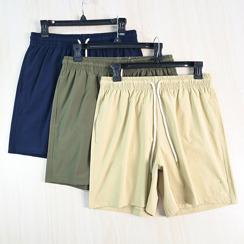 High-quality men's clothing 264/30 American single embroidery sports casual quick-dry elastic waistband drawstring shorts High-quality men's clothing 264/30 American single embroidery sports casual quick-dry elastic waistband drawstring shorts
