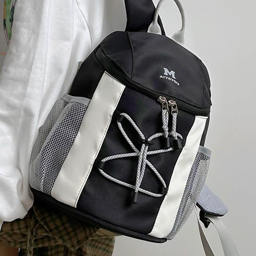 Small design belt, ultra light universal backpack to go out, drawstring, simple and elegant design