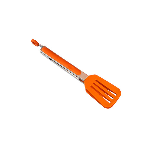9-inch heat-resistant silicone food tongs for grilling, suitable for flipping 12-inch pancakes, steaks, and grilling meat spatulas