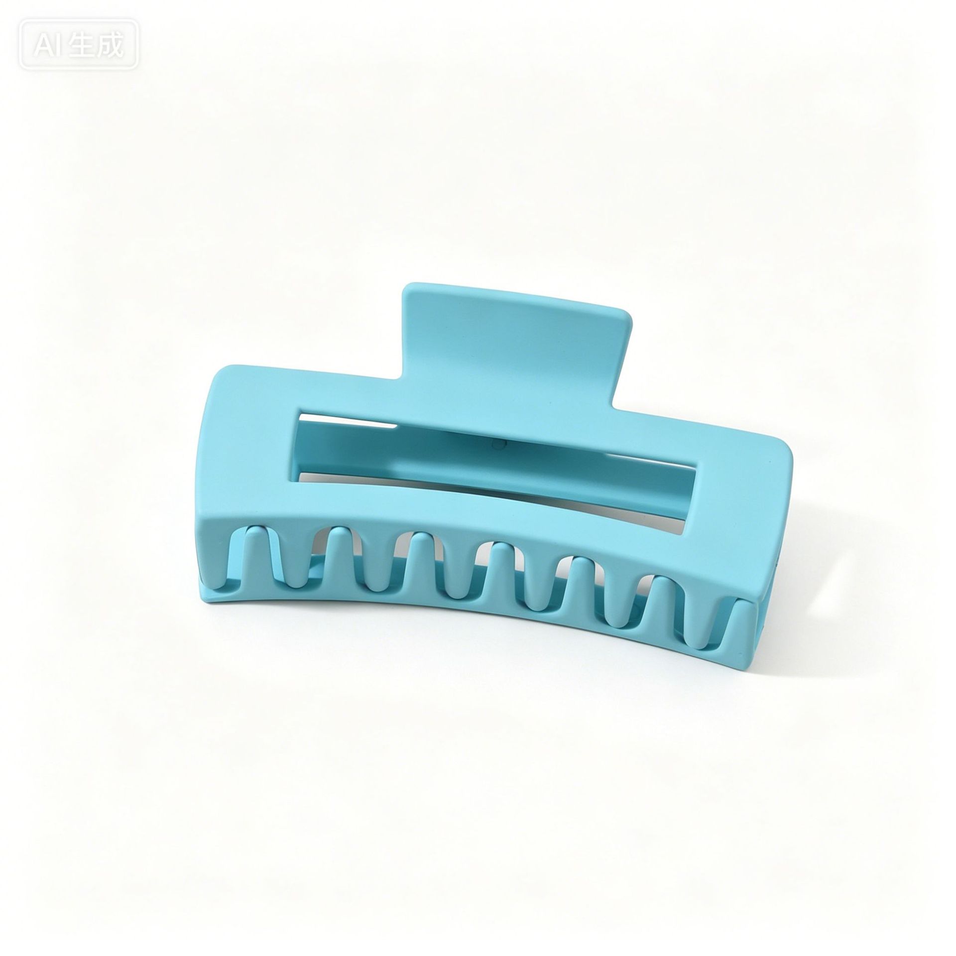Cross-border large grip matte hair clip women bun clip square hair barrette back of head hair accessory shark clip wholesale