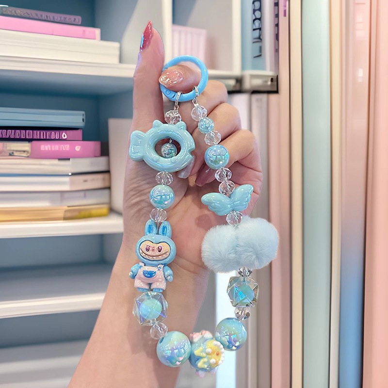 新鮮なインスタイルかわいい毛玉人形携帯電話チェーン少女漫画携帯電話ストラップバッグギフトペンダント|undefined