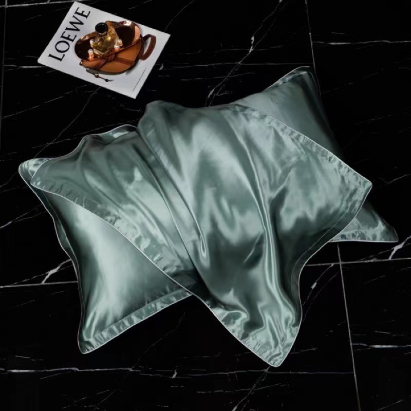 Foreign trade wholesale 22mm single-sided silk pillowcase 100% mulberry silk envelope style beauty authentic fiber silk pillow