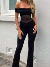S 21144 Women's Mesh Jumpsuit Ůʿ��ɴ�����