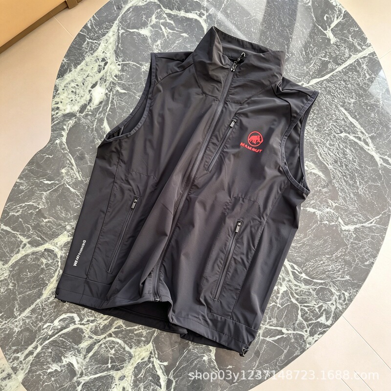 Mmmut Mammoth Spring/Summer Stand Collar Outdoor Hiking Men's Versatile Functional Casual Wear-Resistant Thin Sports Vest