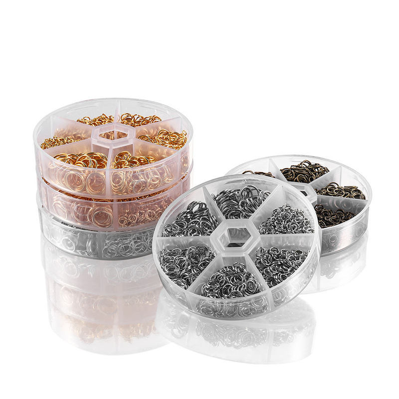 Set of Open Jump Rings, Pendants, and Accessories for DIY Jewelry Making, Including Earrings, Connecting Rings, and Materials Box Set of Open Jump Rings, Pendants, and Accessories for DIY Jewelry Making, Including Earrings, Connecting Rings, and Materials Box