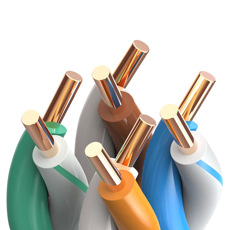 TP-LINK 6 가지 유형의 기가비트 무차폐 네트워크 엔지니어링 라인 CAT6 산소가없는 순수 구리 트위스트 페어 내구성 1 미터