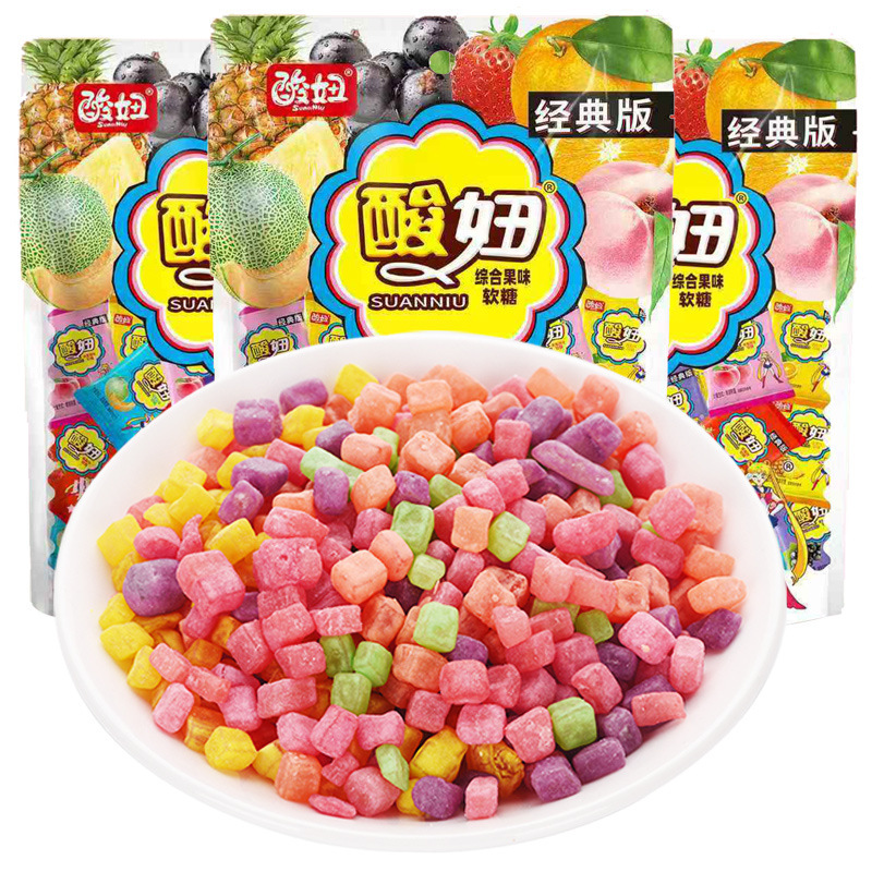 Lechao Sour Girl combination soft candy 150g mixed childhood 8090 s nostalgic snack candy wholesale