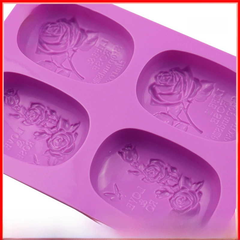 Домашняя форма для хлеба из 4-in-one овальных роз handmade хлеб molds кулинарная выпечка handmade мыло формочка для торта