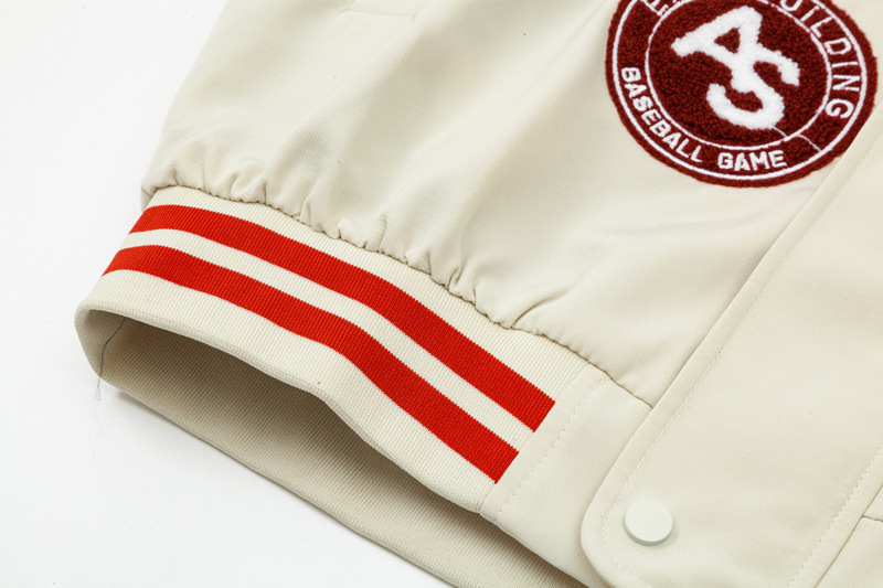 Abbigliamento maschile Gioventù Asciugamano ricamato con lettere Giacca larga ricamata Giacca casual Dopamine Colorblock da uomo e da donna Marchio di moda autunnale_voghion.com