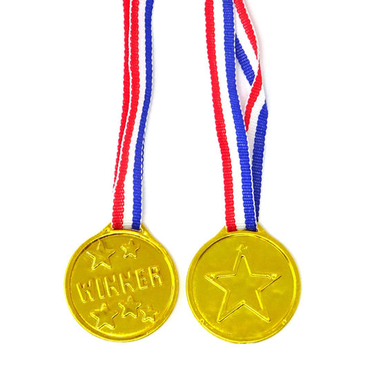 Amazon children plastic medal tag toy Golden Games medal copper silver toy party gift