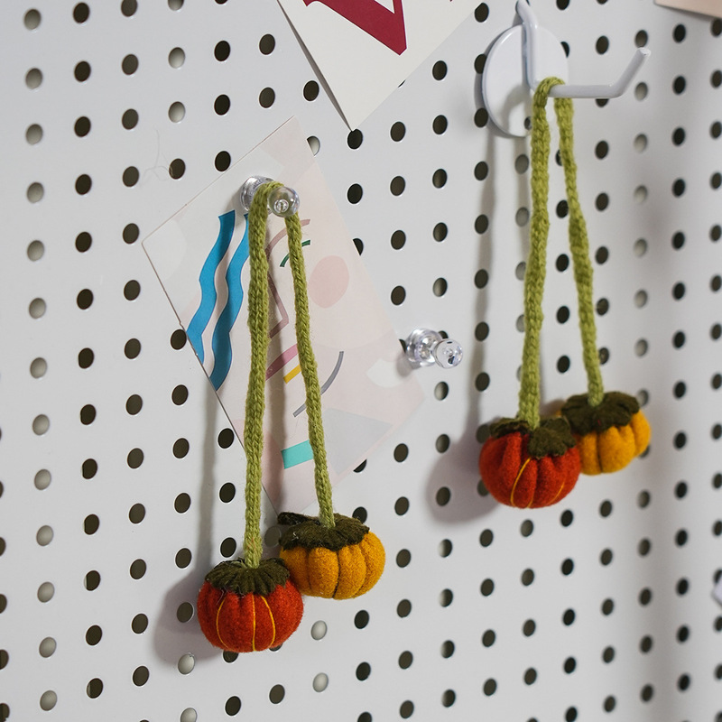 Cross-Border European and American Halloween Woven Bow Pumpkin Napkin Rings Napkin Holders Wholesale Bean Pod Doll DIY Materials