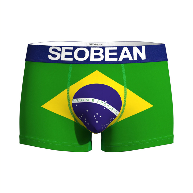 Men's Underwear SEOBEAN New Product World Cup Boxer Briefs Comfortable and Unique Mid-Waist Underwear Manufacturer Wholesale Men's Underwear SEOBEAN New Product World Cup Boxer Briefs Comfortable and Unique Mid-Waist Underwear Manufacturer Wholesale