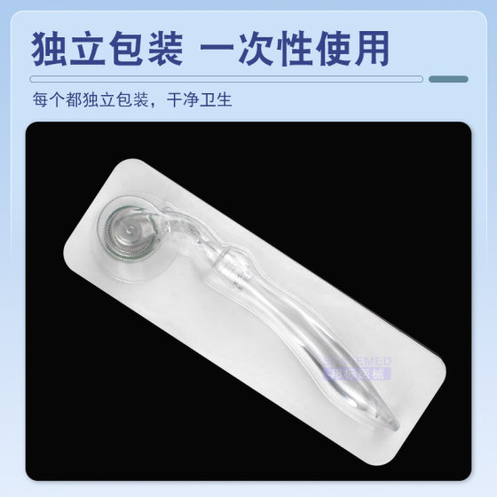 Medical Roller Microneedle Facial Beauty Salon Instrument mts Water Light Needle Introduces Pore Pockmarks with Changeable Handle Needle Roller