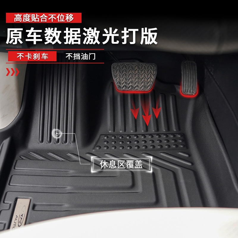 Txinrui adecuado para Land Cruiser lc300 Land Cruiser Alfombrilla impermeable para automóvil especial TPE productos para pies