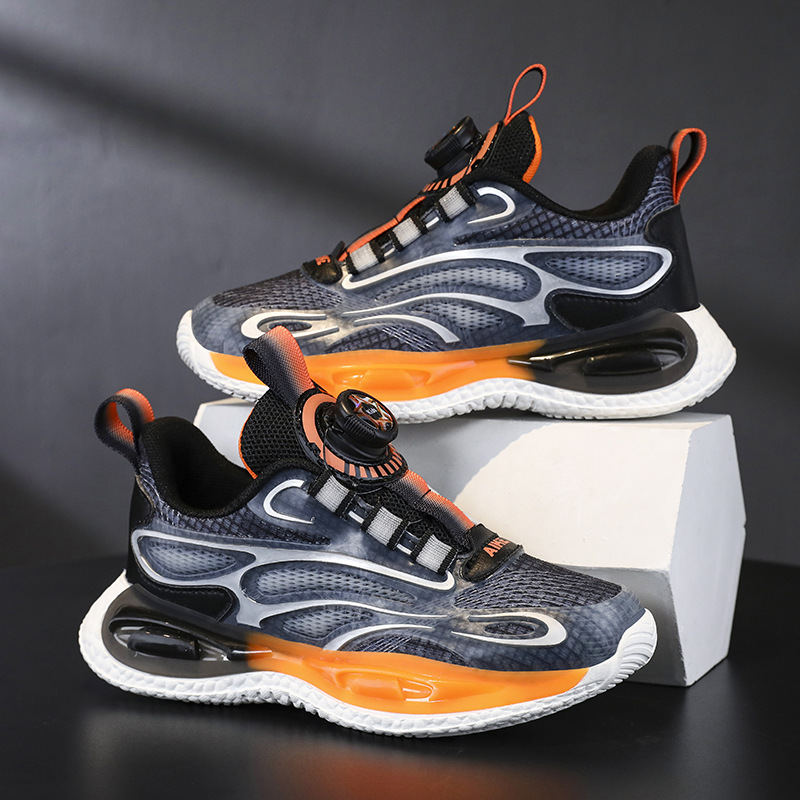 Zapatos de baloncesto al por mayor para niños botones giratorios de zapatos de algodón para niños otoño y invierno