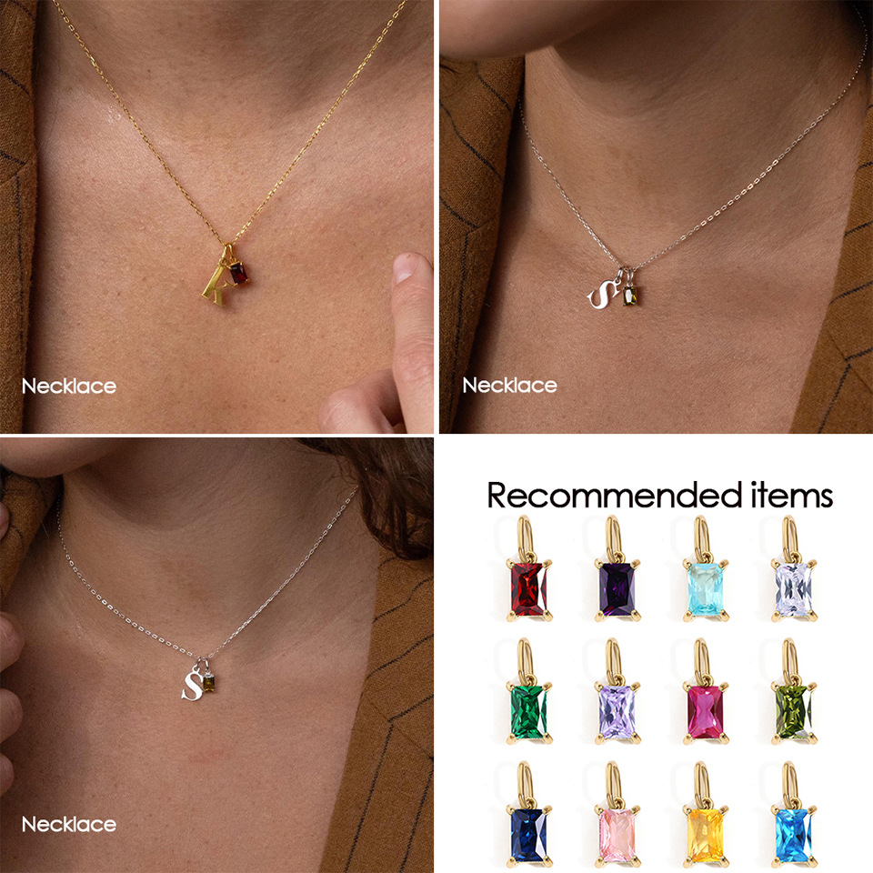 1g Weight Pendant Jewelry Making Type 14K Real Gold Plated, Real Gold Plated Plating Material Birthstone Inlay Material 1 Piece Quantity 304 Stainless Steel Material Geometric Pattern Modern Style, Classic Style Style Waterproof Non Tarnish, Plating Craft 1 Piece 304 Stainless Steel Birthstone PVD Coated Real Gold Plated Geometric Polished Pendant DIY Ornament Accessories 2