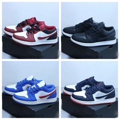 外国貿易クラシック aj1 ロートップスニーカー男性と女性のためのカジュアル多用途カップルスタイル耐摩耗性エアクッションスポーツバスケットボールシューズ