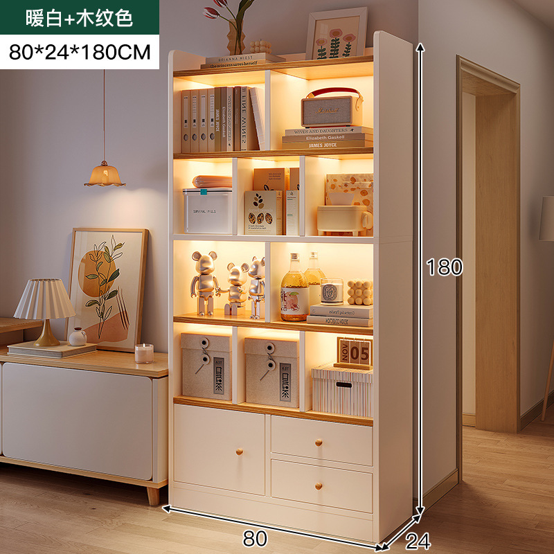 Armario de almacenamiento de varias capas junto al mueble de TV, armario de exhibición de sala de estar, estantería estrecha para el hogar, armario de almacenamiento para el dormitorio, armario de piso a techo