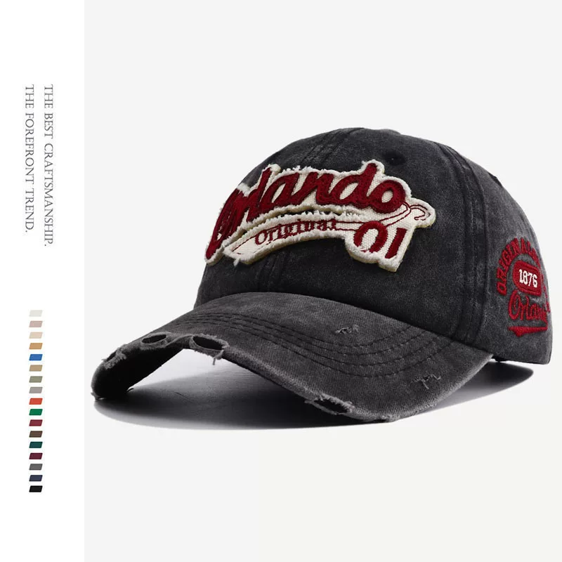 (Cross-border trading), hat, retro denim baseball cap, 2023 collection