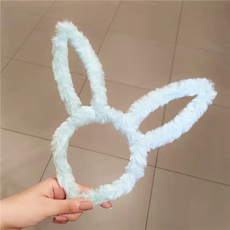 13cm 봉제 토끼 귀 선반 블루