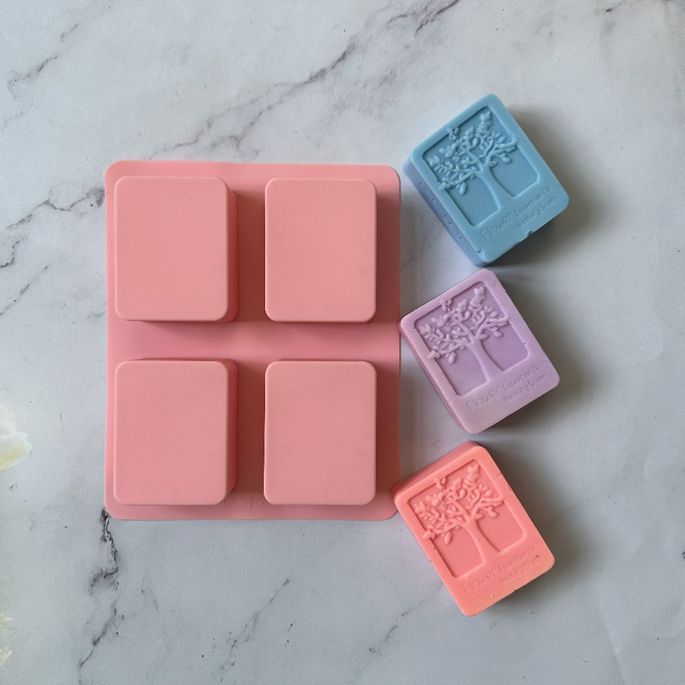 4 jabon de árbol de la felicidad 311 molde de silicona para pasteles hechos a mano molde de torta de jalea herramientas de horneado