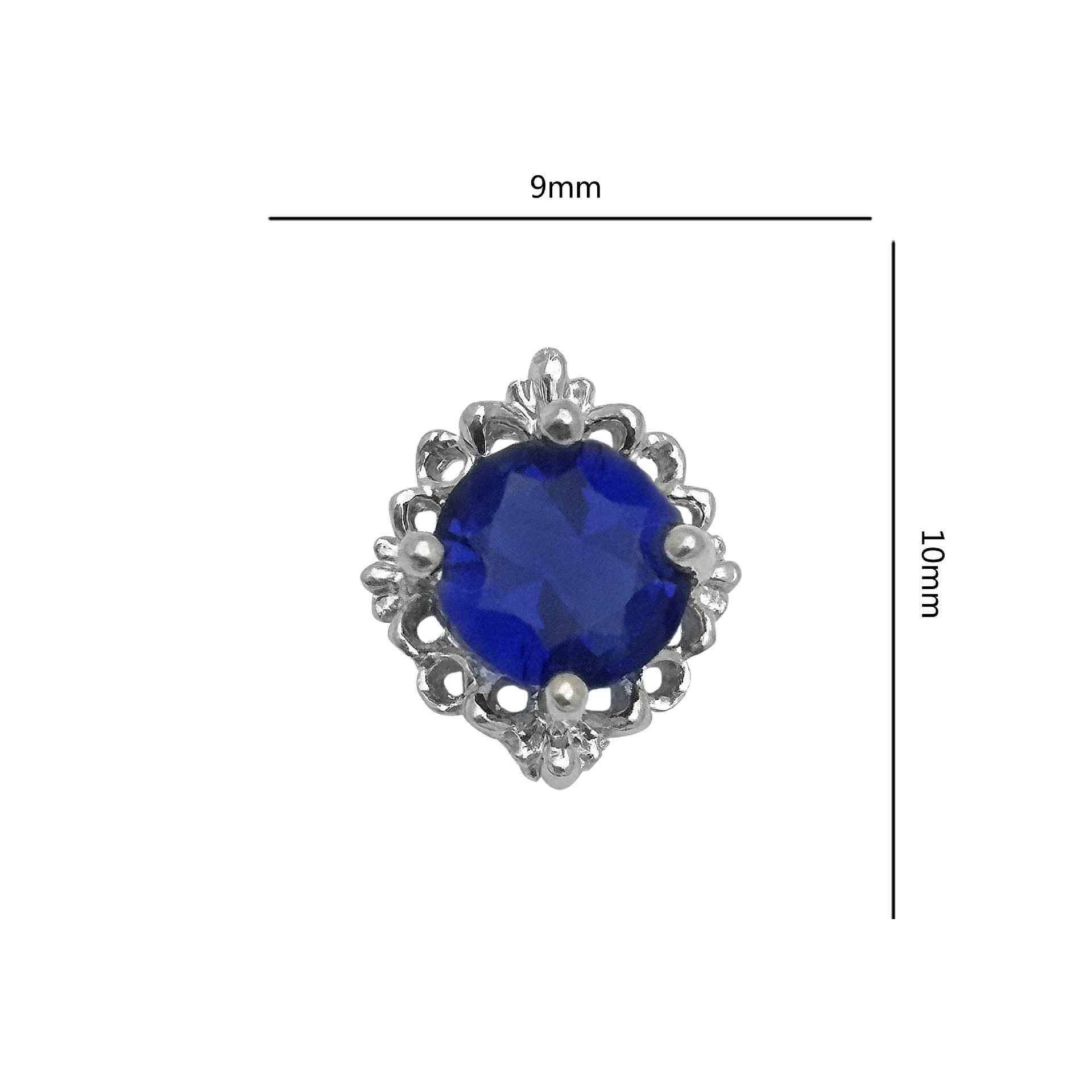 Retro ronda circonio uñas joyería uñas diamante joyería DIY uñas pegatina circón único retro circón fábrica lote