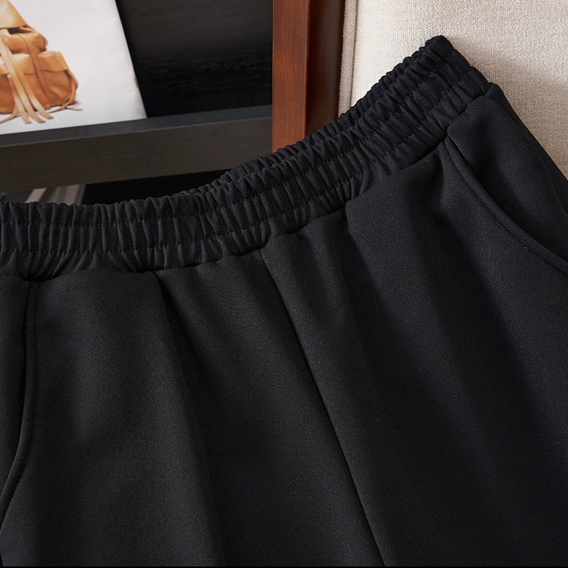 Winter extra large fitted trousers, plus size, high waist