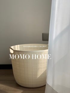 卫生间收纳篮脏衣篮塑料HO洗衣家居麻布收纳筐MOMOME阳台仿纹包邮-阿里巴巴