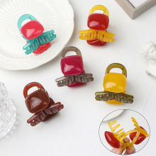 韩国夏季新款抓夹原创高级感方糖鲨鱼夹女后脑勺盘发夹子百搭头饰