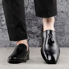 A 37522 Men's Pointed Toe Dress Shoes Ӣ�׼�ͷƤЬ �羳