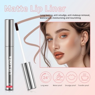 Cross-Border Peel-Off Lip Liner Matte Matte Waterproof Non-Fading Non-Stick Cup Foreign Trade Beauty Makeup Hook Line Peel-Off Lipstick