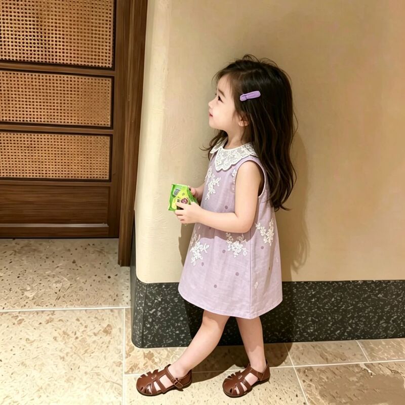 【Sweet Little Sister】Flowery Splendor! Girls' Embroidered Dress with White-Enhancing Effect, 2026 Summer New Lace Princess Dress 【Sweet Little Sister】Flowery Splendor! Girls' Embroidered Dress with White-Enhancing Effect, 2026 Summer New Lace Princess Dress