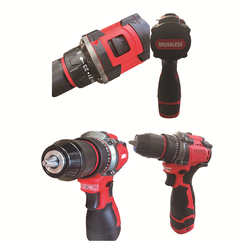 新しいブラシレスハンドドリル小型鋼砲充電式リチウム電気ドリル電動工具小型家庭用多機能電気ドリルセット|undefined