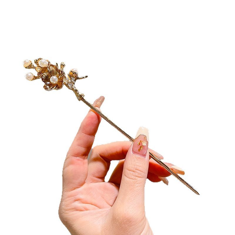 Temperamento de alta gama variado tocado de estilo antiguo de flores de alta sensibilidad cabello fresco y dulce mujer antiguo cheongsam clip de cabello