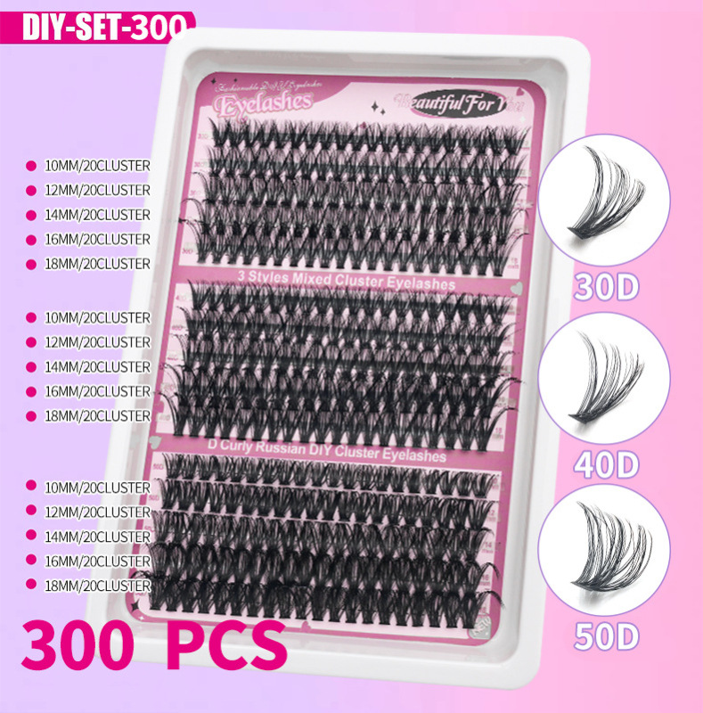 クロスボーダーつけまつげ 600 クラスタースパイク尖った妖精まつげ新しい DIY セグメントまつげ 100D メーカー承認|undefined