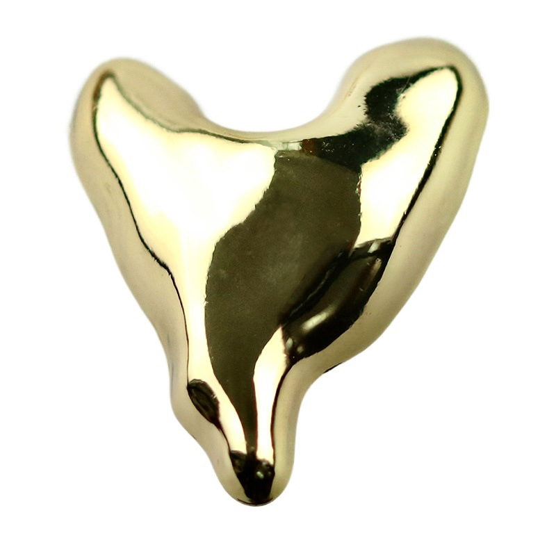 Moda amor botón de metal estilo de chanel en forma de corazón perla hebilla vintage abrigo traje abrigo hebilla decorativa