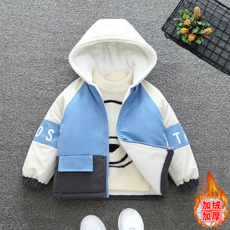 Chaqueta gruesa con forro polar para niños, estilo nuevo 2025, parka moderna y elegante para otoño e invierno para niños mayores, abrigo de algodón moderno para niñas