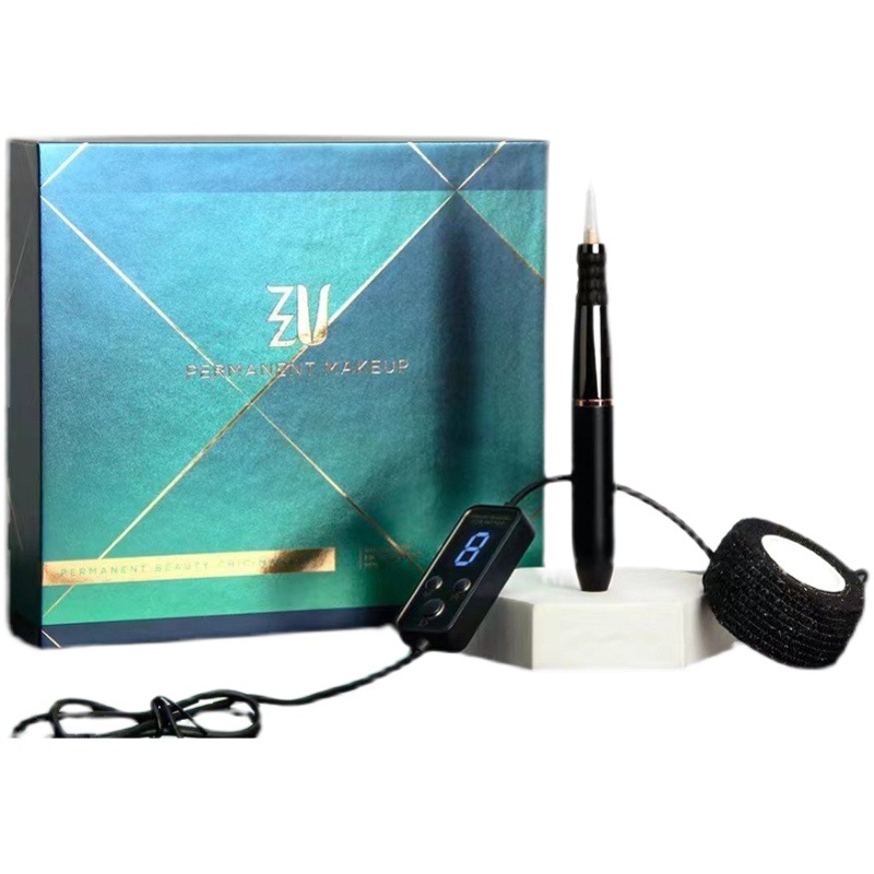 Multifunctional tattoo embroidery half polishing machine Knight instrument 8-speed adjustment good color mute eyebrow eye lip universal machine needle cap