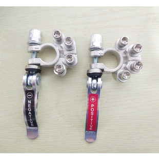 Battery brass pile head quick release battery clip porous wiring clip adjustment disconnect battery connector