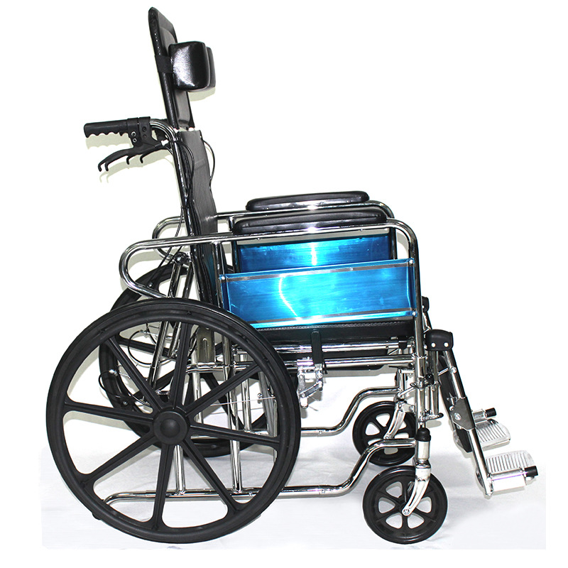 silla de ruedas plegable y ligera para personas mayores con inodoro multifuncional para personas mayores paralizadas discapacitadas empujando el tropo hidráulico