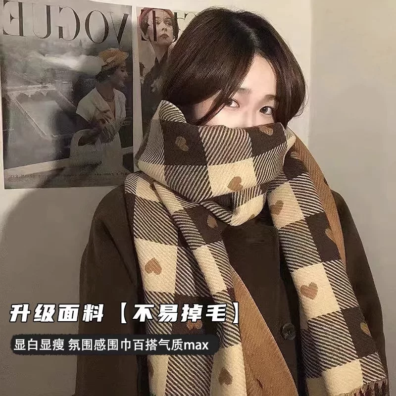 Demi-season scarf, keep warm elite knitted cloak, high-end