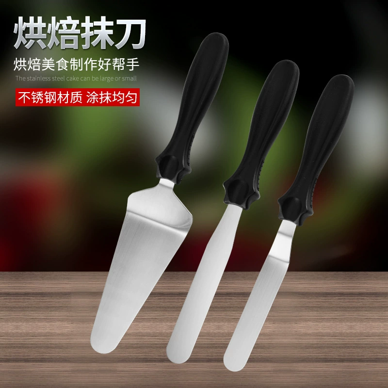 Cream set stainless steel, scraper, 3 piece set