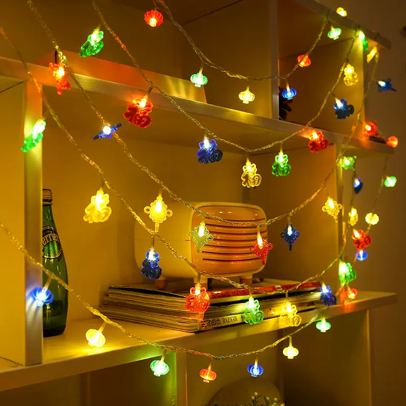 满天星灯小灯笼春节新年节日家用过年装饰福字春节彩灯红灯笼串灯