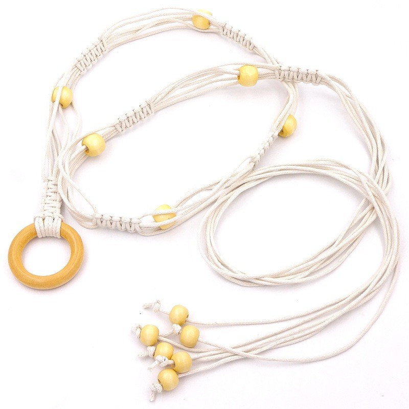 女士编织细腰带配裙子休闲百搭装饰腰链连衣裙收腰配饰牛仔裤皮带