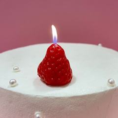 誕生日ケーキキャンドルインターネット有名人イチゴキャンドル子供のかわいいハイエンドケーキオーナメントデコレーション女の子バレンタインデー