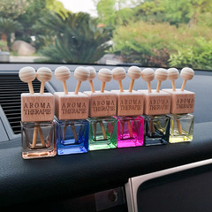 Colorful car air outlet perfume empty bottle glass car air conditioner aromatherapy essential oil car interior decoration accessories
