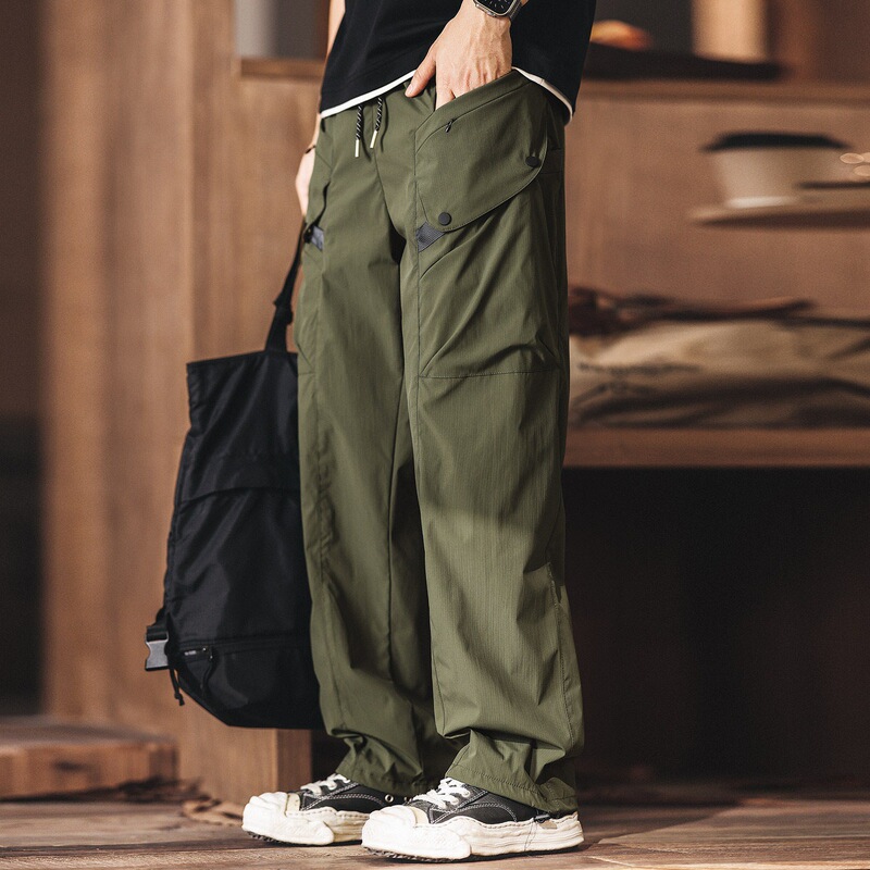 Trendy Summer Outdoor Sports Pants for Men, Thin Waterproof Multi-Pocket Cargo Pants Trendy Summer Outdoor Sports Pants for Men, Thin Waterproof Multi-Pocket Cargo Pants