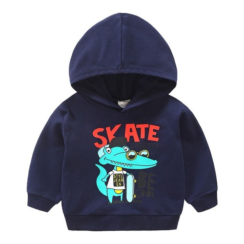 Children's sweatshirts, Korean style children's clothing, spring and autumn clothing, new baby cartoon tops, boys' pullovers, bottoming hooded clothing
