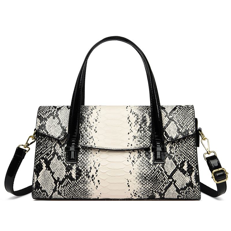 Moda versátil nuevo bolso de las mujeres bolso de pitón patrón retro Otoño e Invierno hombro bolsa de mensajero bolso de las mujeres elegante estilo europeo y americano