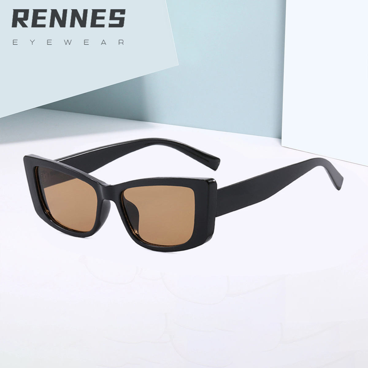 Nuevas gafas de sol de ojo de gato de marco pequeño retro con bisagra de metal para hombres y mujeres, gafas de sol de sombra callejera de alta gama Sunglass